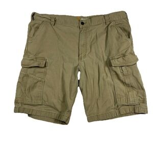Carhartt Relaxed Fit Cargo Shorts Mens Sz 40 Beige Khahki Casual Workwear